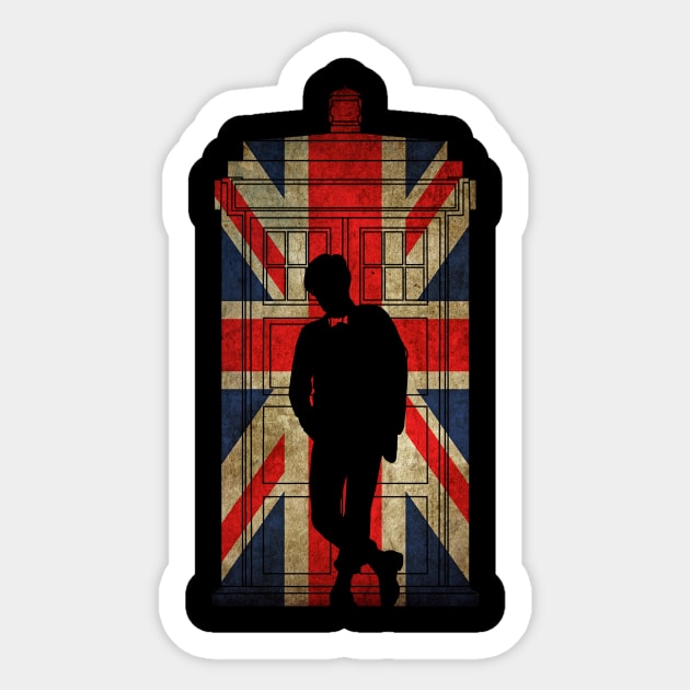 11th in Union jack Sticker by Bomdesignz